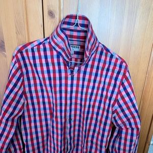 Express Fitted Dress Shirt Size M 15-15.5